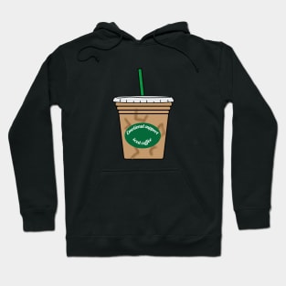 emotional support iced coffee Hoodie